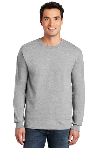 Gildan Ultra Cotton 100% US Cotton Long Sleeve T-Shirt (Ash)