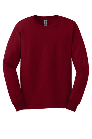 Gildan Ultra Cotton 100% US Cotton Long Sleeve T-Shirt (Cardinal Red)