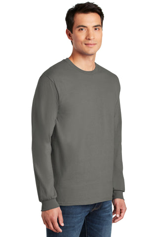 Gildan Ultra Cotton 100% US Cotton Long Sleeve T-Shirt (Charcoal)