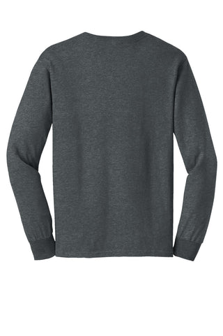 Gildan Ultra Cotton 100% US Cotton Long Sleeve T-Shirt (Dark Heather*)