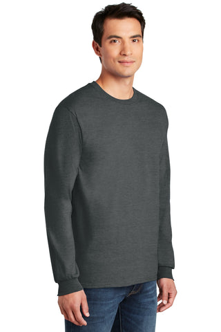Gildan Ultra Cotton 100% US Cotton Long Sleeve T-Shirt (Dark Heather*)