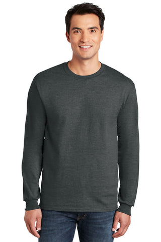 Gildan Ultra Cotton 100% US Cotton Long Sleeve T-Shirt (Dark Heather*)