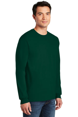 Gildan Ultra Cotton 100% US Cotton Long Sleeve T-Shirt (Forest Green)