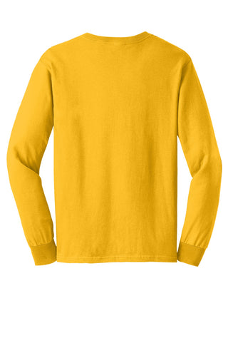 Gildan Ultra Cotton 100% US Cotton Long Sleeve T-Shirt (Gold)