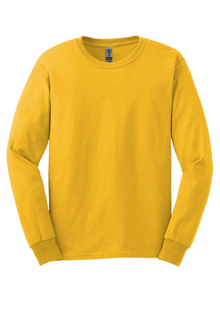 Gildan Ultra Cotton 100% US Cotton Long Sleeve T-Shirt (Gold)