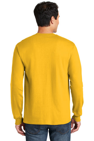 Gildan Ultra Cotton 100% US Cotton Long Sleeve T-Shirt (Gold)