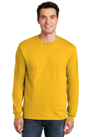 Gildan Ultra Cotton 100% US Cotton Long Sleeve T-Shirt (Gold)