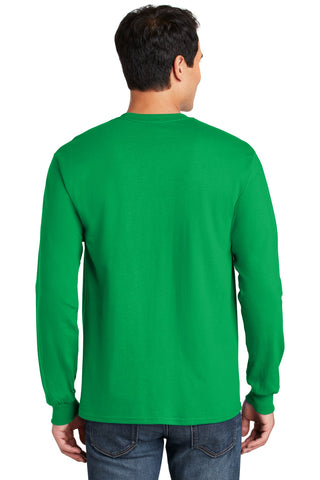 Gildan Ultra Cotton 100% US Cotton Long Sleeve T-Shirt (Irish Green)