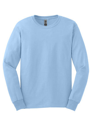 Gildan Ultra Cotton 100% US Cotton Long Sleeve T-Shirt (Light Blue)