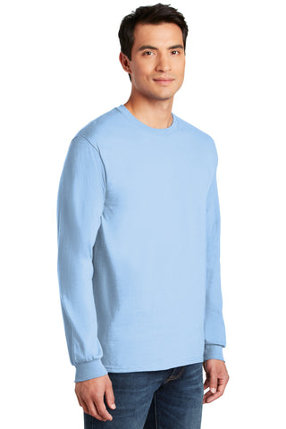 Gildan Ultra Cotton 100% US Cotton Long Sleeve T-Shirt (Light Blue)