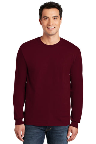 Gildan Ultra Cotton 100% US Cotton Long Sleeve T-Shirt (Maroon)