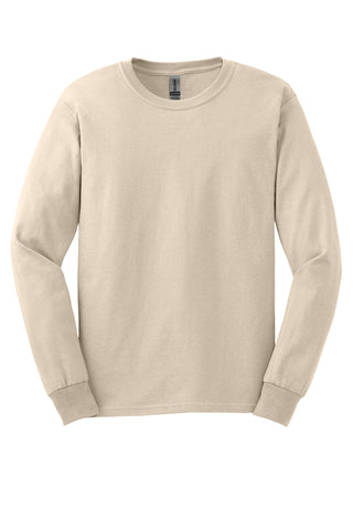 Gildan Ultra Cotton 100% US Cotton Long Sleeve T-Shirt (Natural)