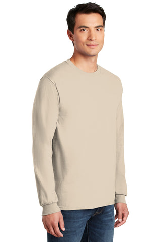 Gildan Ultra Cotton 100% US Cotton Long Sleeve T-Shirt (Natural)