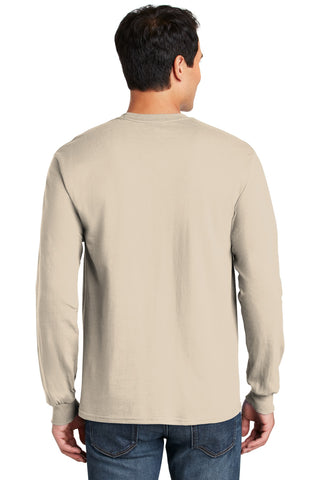 Gildan Ultra Cotton 100% US Cotton Long Sleeve T-Shirt (Natural)