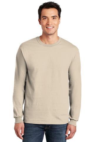 Gildan Ultra Cotton 100% US Cotton Long Sleeve T-Shirt (Natural)