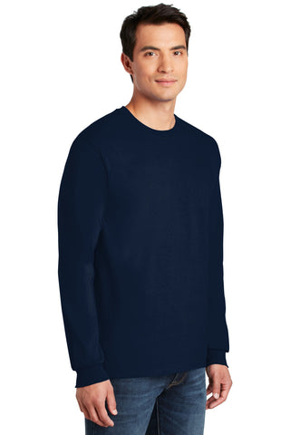 Gildan Ultra Cotton 100% US Cotton Long Sleeve T-Shirt (Navy)