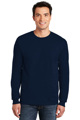 Gildan Ultra Cotton 100% US Cotton Long Sleeve T-Shirt (Navy)