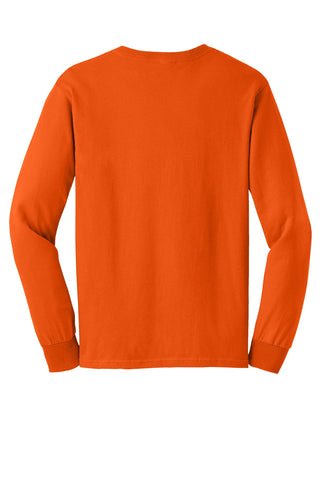 Gildan Ultra Cotton 100% US Cotton Long Sleeve T-Shirt (Orange)