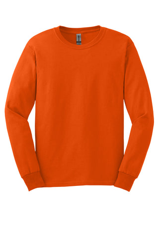 Gildan Ultra Cotton 100% US Cotton Long Sleeve T-Shirt (Orange)