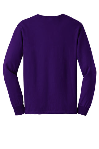 Gildan Ultra Cotton 100% US Cotton Long Sleeve T-Shirt (Purple)