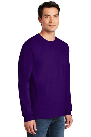 Gildan Ultra Cotton 100% US Cotton Long Sleeve T-Shirt (Purple)