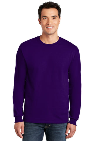Gildan Ultra Cotton 100% US Cotton Long Sleeve T-Shirt (Purple)