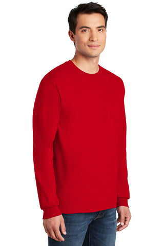 Gildan Ultra Cotton 100% US Cotton Long Sleeve T-Shirt (Red)