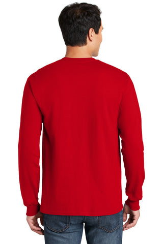 Gildan Ultra Cotton 100% US Cotton Long Sleeve T-Shirt (Red)