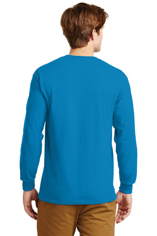 Gildan Ultra Cotton 100% US Cotton Long Sleeve T-Shirt (Sapphire)