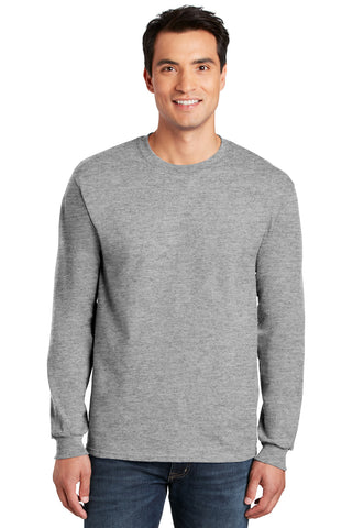 Gildan Ultra Cotton 100% US Cotton Long Sleeve T-Shirt (Sport Grey)