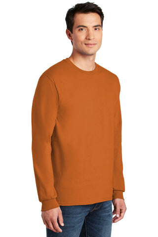 Gildan Ultra Cotton 100% US Cotton Long Sleeve T-Shirt (Texas Orange)
