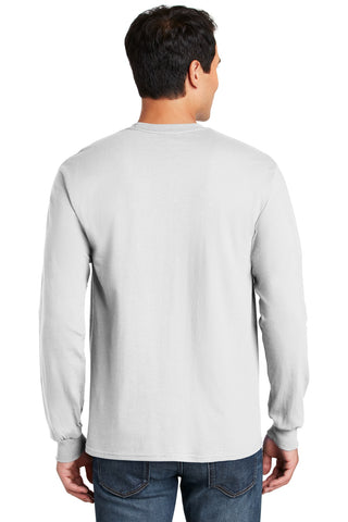 Gildan Ultra Cotton 100% US Cotton Long Sleeve T-Shirt (White)