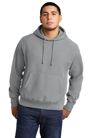 Champion Reverse Weave Garment-Dyed Hooded Sweatshirt (Concrete)
