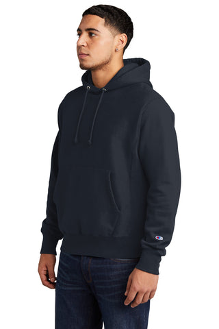 Champion Reverse Weave Garment-Dyed Hooded Sweatshirt (Navy)