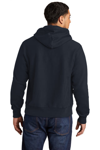 Champion Reverse Weave Garment-Dyed Hooded Sweatshirt (Navy)