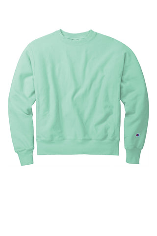 Champion Reverse Weave Garment-Dyed Crewneck Sweatshirt (Pale Seafoam)