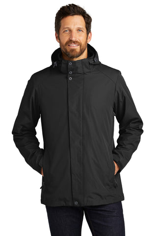 Port Authority All-Weather 3-in-1 Jacket (Black)