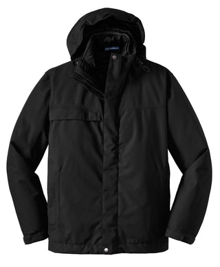 Port Authority Herringbone 3-in-1 Parka (Black)