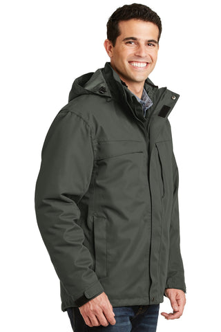 Port Authority Herringbone 3-in-1 Parka (Spruce Green)