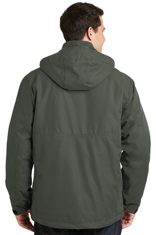 Port Authority Herringbone 3-in-1 Parka (Spruce Green)