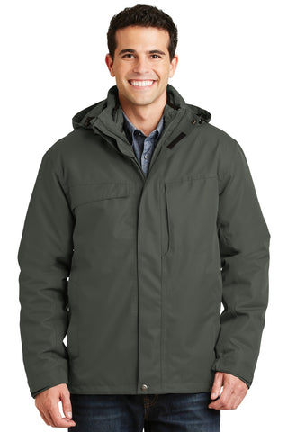 Port Authority Herringbone 3-in-1 Parka (Spruce Green)