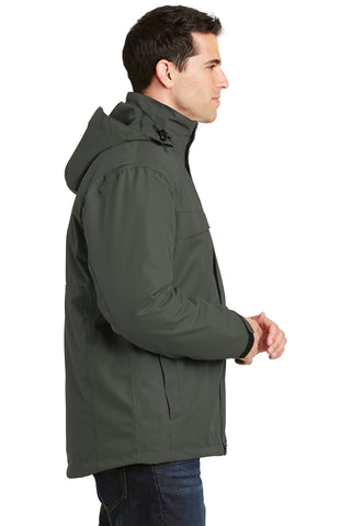 Port Authority Herringbone 3-in-1 Parka (Spruce Green)