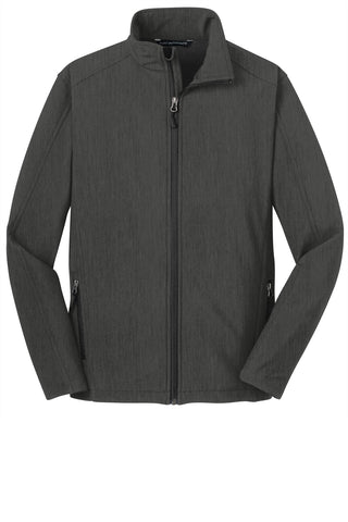 Port Authority Core Soft Shell Jacket (Black Charcoal Heather)