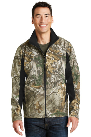 Port Authority Camouflage Colorblock Soft Shell (Realtree Xtra/ Black)