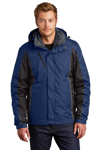 Port Authority Colorblock 3-in-1 Jacket (Admiral Blue/ Black/ Magnet)