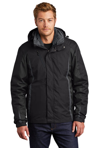 Port Authority Colorblock 3-in-1 Jacket (Black/ Black/ Magnet)