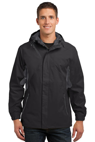 Port Authority Cascade Waterproof Jacket (Black/ Magnet)