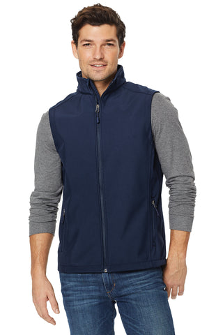 Port Authority Core Soft Shell Vest (Black Charcoal Heather)