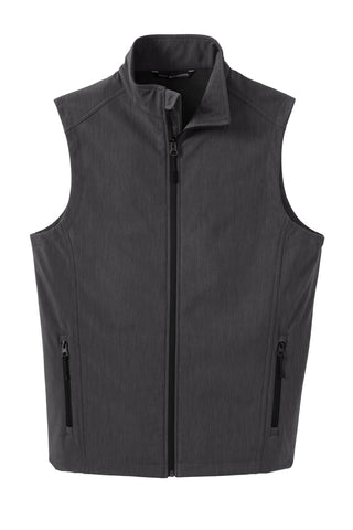 Port Authority Core Soft Shell Vest (Black Charcoal Heather)