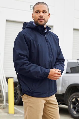 Port Authority Hooded Charger Jacket (True Navy)